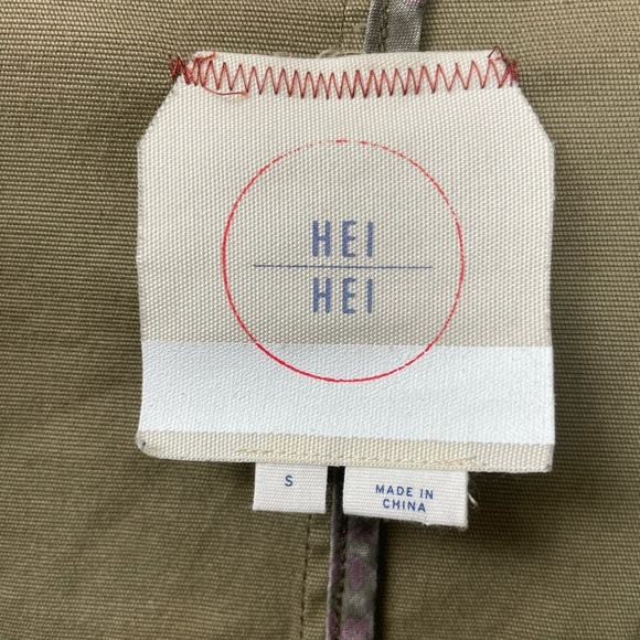 Hei Hei by Anthropologie  Fieldwork Anorak Military Jacket size Small - Picture 9 of 16